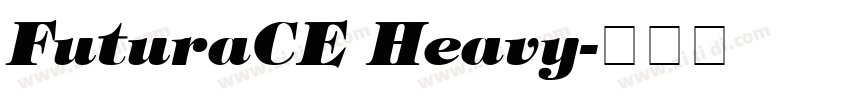 FuturaCE Heavy字体转换